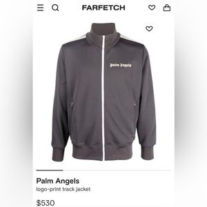 Grey Palm Angels track jacket (BRAND NEW W/O TAGS. NEVER WORN!)